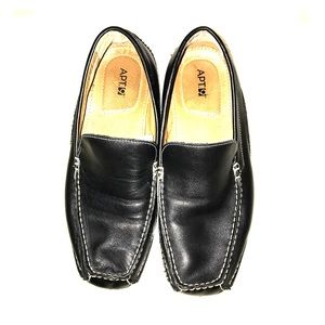 APT 9 Mens Dress Shoes Black Loafers Slip-ons